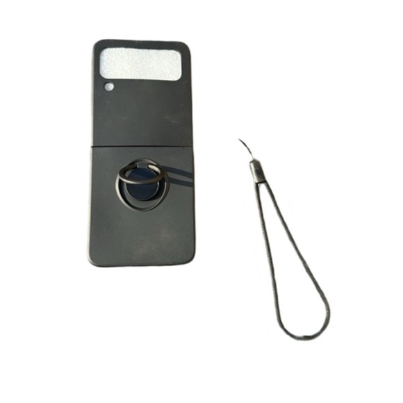 Samsung Galaxy‎ Z Flip 3 Silicone Case with Ring Kickstand - Slim, Shockproof - Picture 3 of 11